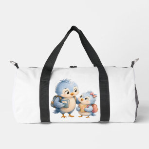 Deporte Pequeño Bolso de viaje hermanos pajaritos lindos