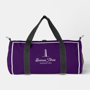 Deporte Pequeño Bolso de viaje minimalista retro de Buenos Aires A