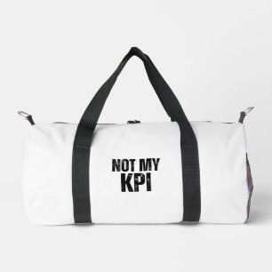 Deporte Pequeño Bolso de viaje profesional tipográfico 'No es mi K