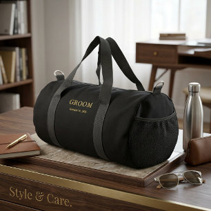 Deporte Pequeño Elegante bolso de viaje negro para regalo a los pa