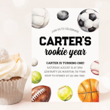 Deportes 1ª Invitación de cumpleaños