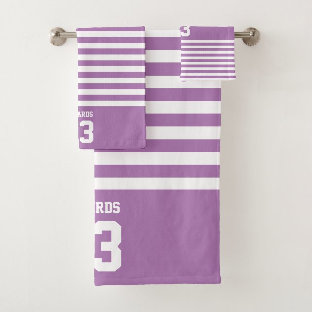 Deportes a rayas personalizados numerados con nomb (In situ)