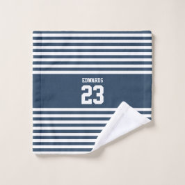 Deportes a rayas personalizados numerados con nomb