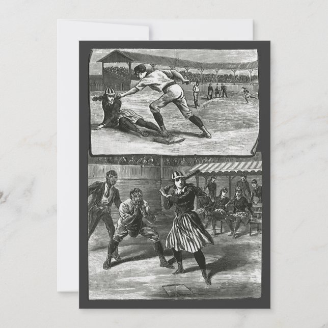 Deportes Antiguos, Equipos de Béisbol Femeninos Vi (Anverso)