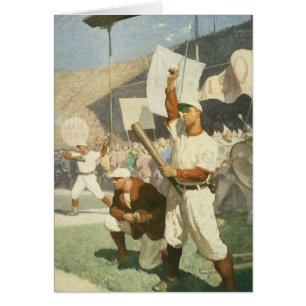 Deportes Antiguos, Jugadores de Béisbol en un Jueg