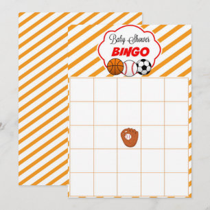 Deportes Baby Shower Blank Regalo Bebé Tarjetas de