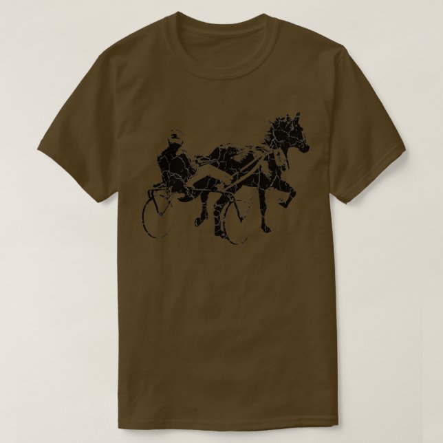Deportes Caballo Race Harness Carreras camiseta Re (Diseño del anverso)