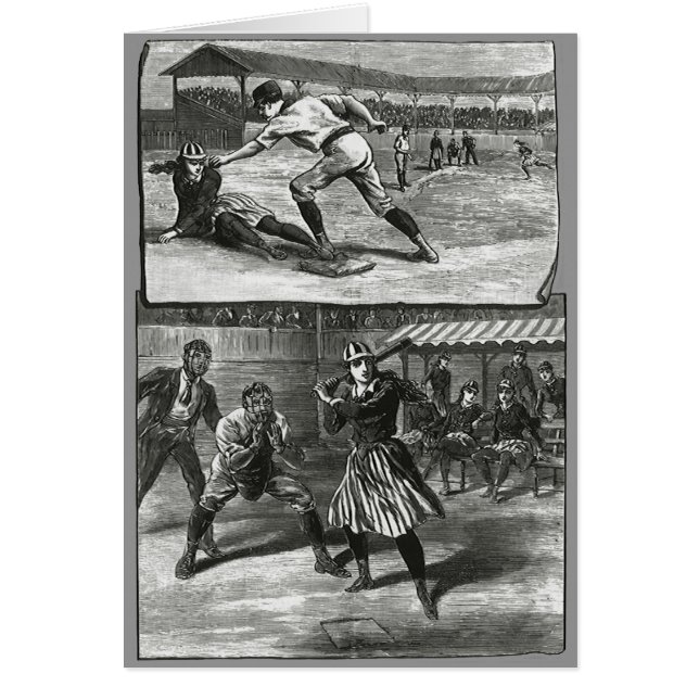 Deportes de época, equipos de béisbol femenino vic (Frente)