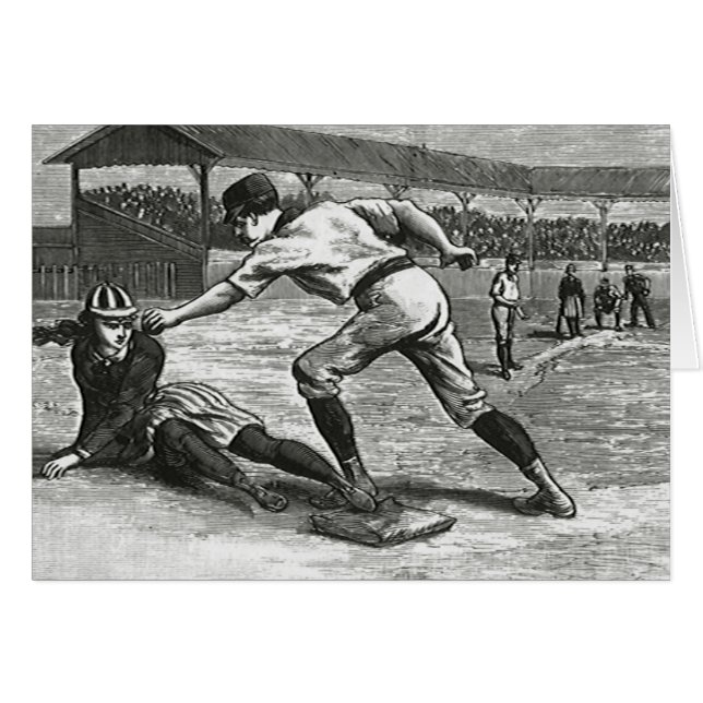 Deportes de época, equipos de béisbol femenino vic (Anverso (Horizontal))