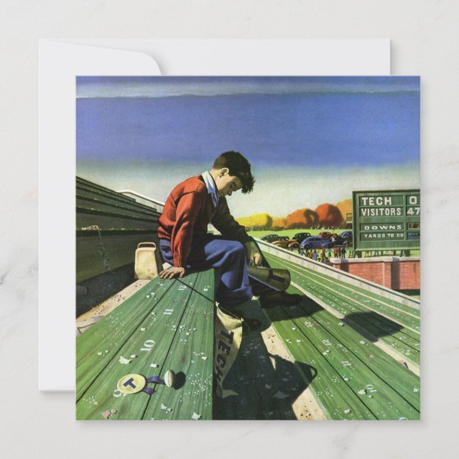 Deportes de época, fanático del fútbol triste con  (Anverso)