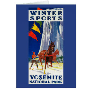Deportes de invierno en Yosemite PosterYosemite,