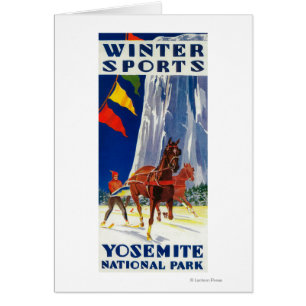 Deportes de invierno en Yosemite PosterYosemite,