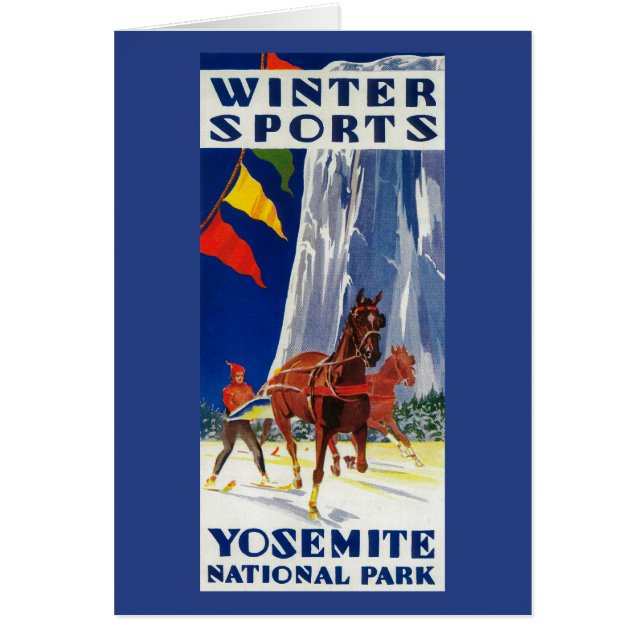 Deportes de invierno en Yosemite PosterYosemite, C (Frente)