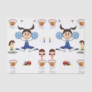 Deportes de papel de tejido decorativo