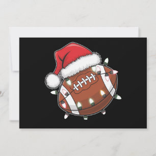 Deportes de Santa Navidad Amante del Fútbol Americ
