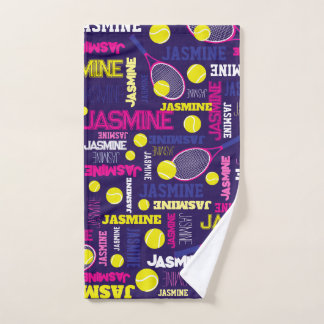 Deportes de tenis nombre personalizado amarillo az