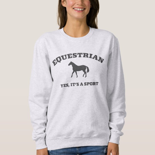 Deportes ecuestres estilo Colegio Sweater (Anverso)