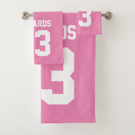 Deportes Numerados Con Un Juego De Toallas De Baño