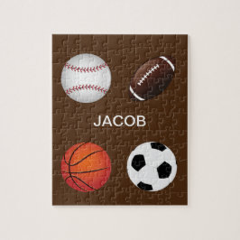 "DEPORTES" PUZZLE CON EL NOMBRE DE LOS NIÑOS.