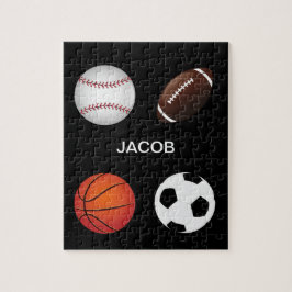"DEPORTES" PUZZLE CON EL NOMBRE DE LOS NIÑOS.