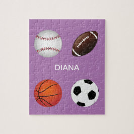 "DEPORTES" PUZZLE CON NOMBRE DE NIÑOS.