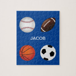 "DEPORTES" PUZZLE CON NOMBRE DE NIÑOS.