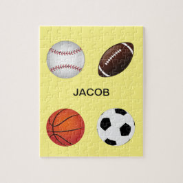 "DEPORTES" PUZZLE CON NOMBRE DE NIÑOS.