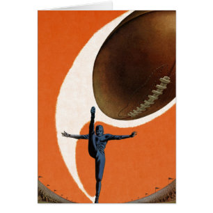 Deportes vintage, jugador de fútbol patea la pelot