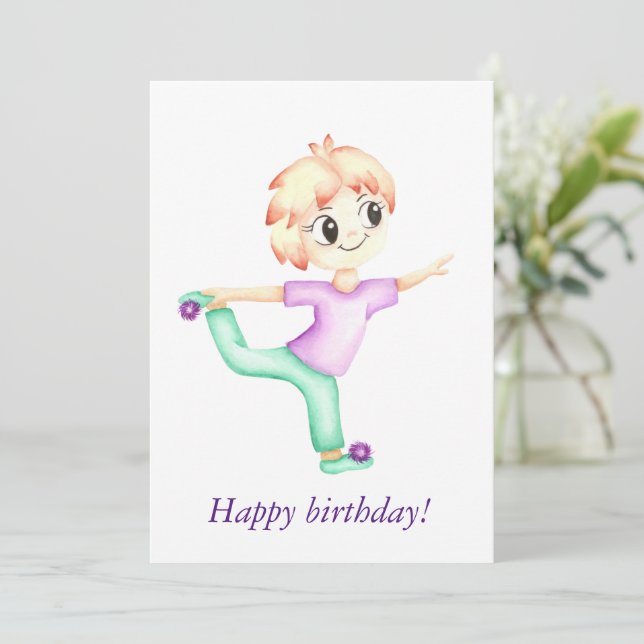 Deportista de niñito con jengibre divertido (Anverso de pie)