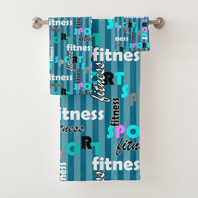 deportivo fitness patrón de texto brillante para r (In situ)