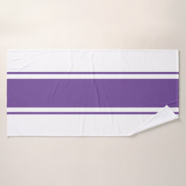 Deportivo Royal Purple Rayas de Carreras Blanca