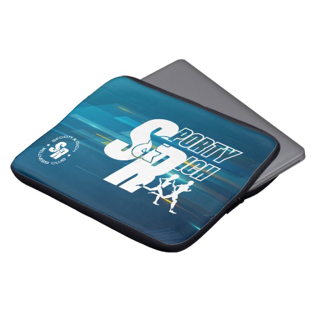 Deportivo y rico | Bolsa para mangas de 13" para p (Superior anverso)