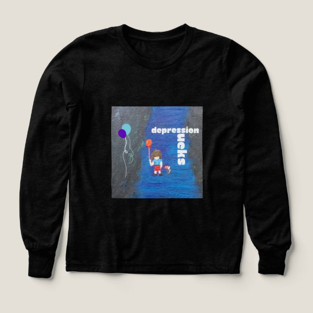 Depression Sucks Pull-over (Diseño frontal)