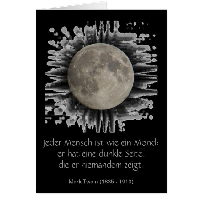 Der Mond, la lune, la luna, la luna Faltkarte (Frente)