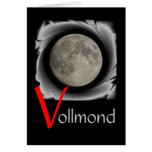 Der Mond, la lune, la luna, la luna Grusskarte