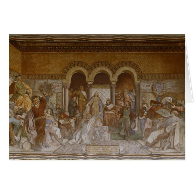 Der Saengerkrieg, c.1854-55 (Anverso (Horizontal))