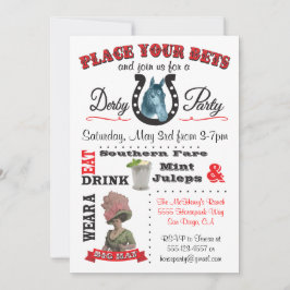 derby Fiesta Poster Invitación