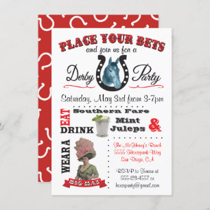 derby Fiesta Poster Invitación