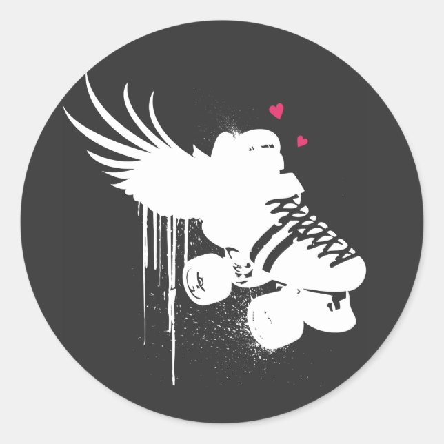 derby love pegatina sobre negro (Anverso)