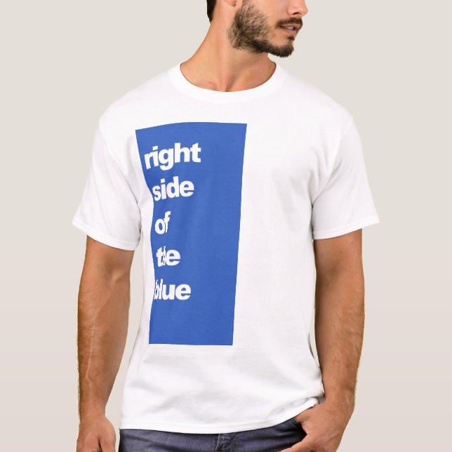 Derecho de la camiseta azul del billar (Anverso)