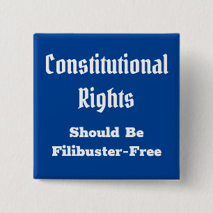 Derechos constitucionales botón libre de Filibuste