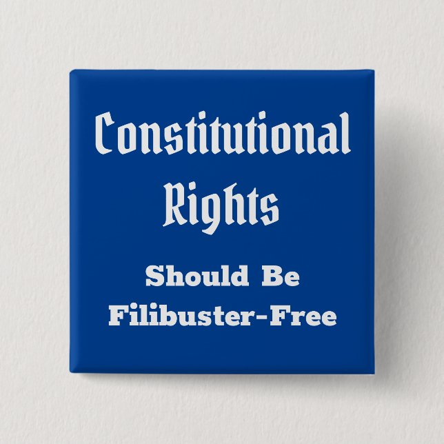 Derechos constitucionales botón libre de Filibuste (Anverso)