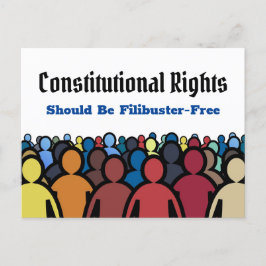 Derechos constitucionales Tarjeta postal gratuita