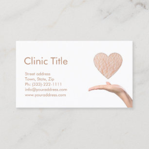 Dermatólogo blanco simple - Tarjeta Médica de piel