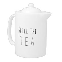 Derrame el té de tetera