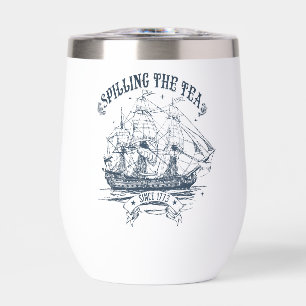 Derrame el té desde 1773   Barcos de vela
