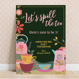 Derrame la Invitación de embarazo por té o café