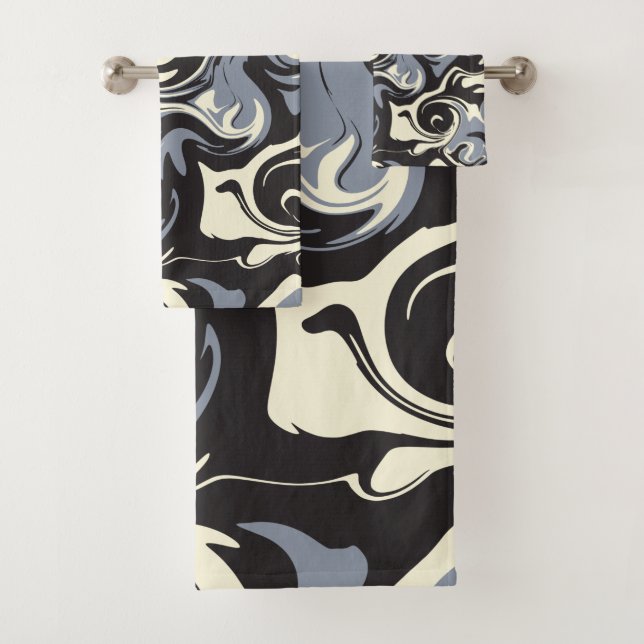 Derrame - Negro, gris y crema (In situ)