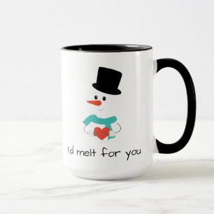 Derretiría para usted la taza del muñeco de niev