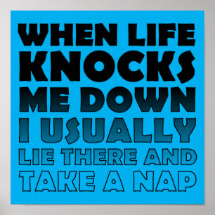 Derribados Tomen Una Nap Rótulos De Posters Gracio